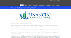 Desktop Screenshot of financialtradingschool.com